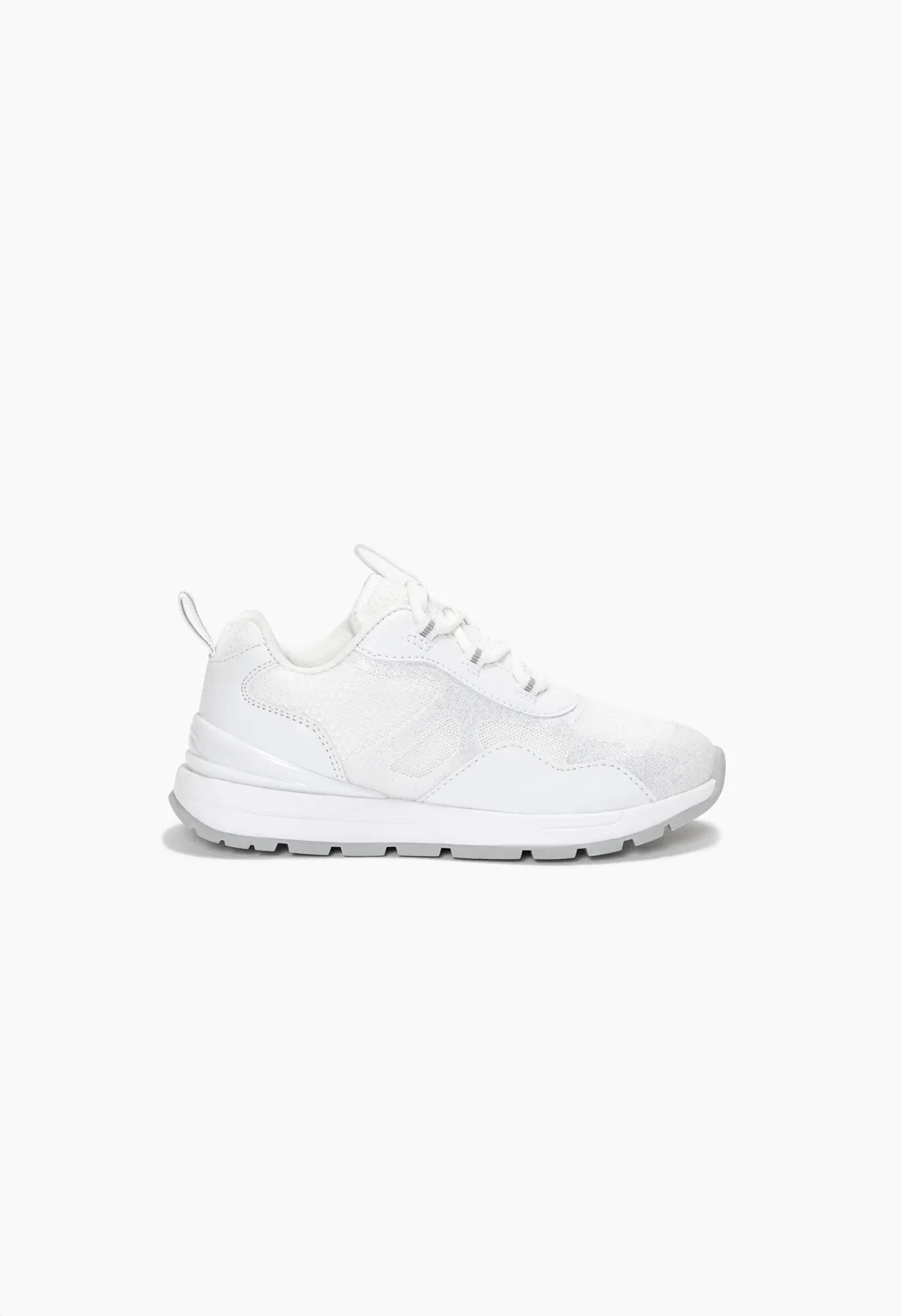 Sneakersy z połączeniem materiałów
