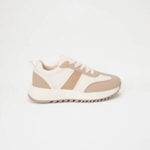 Sneakersy z połączenia materiałów