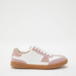 Sneakersy z połączeniem materiałów